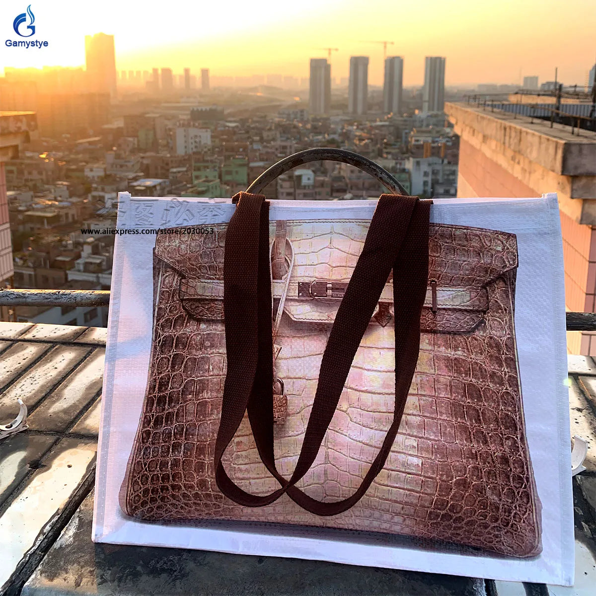Unisex Extra Large Woven Tote Bag
