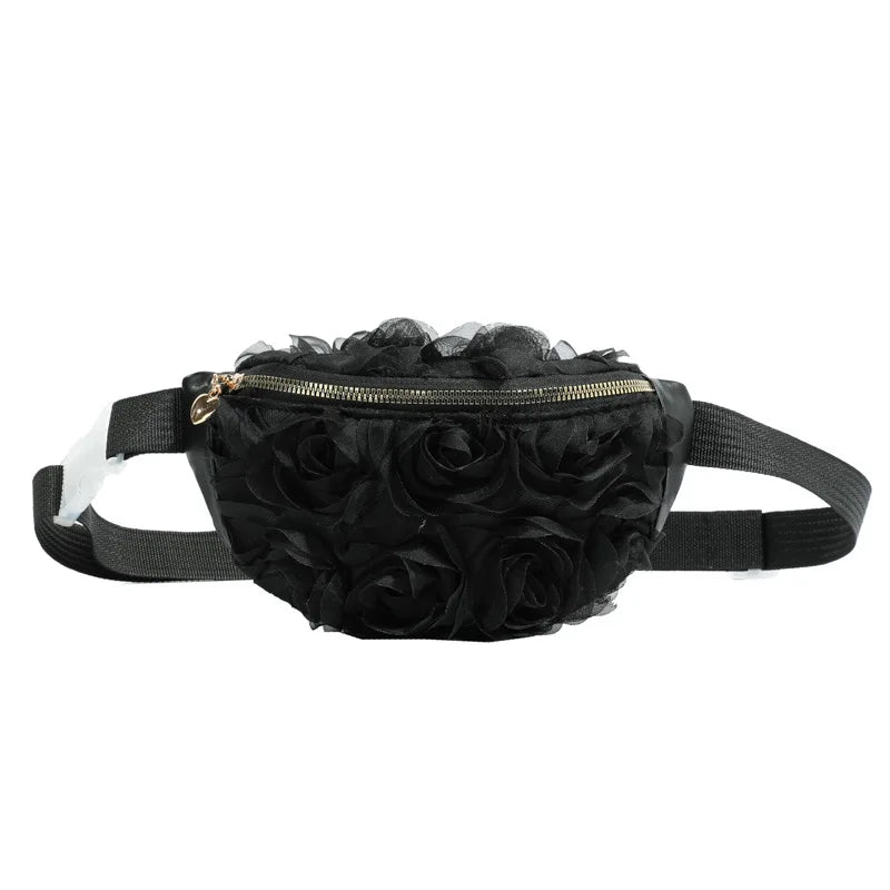 New Women's Waist Bag Flower Shape Fashionable Women's Waist Bag Lace Luxury Lightweight Women's Crossbody Bag High Quality