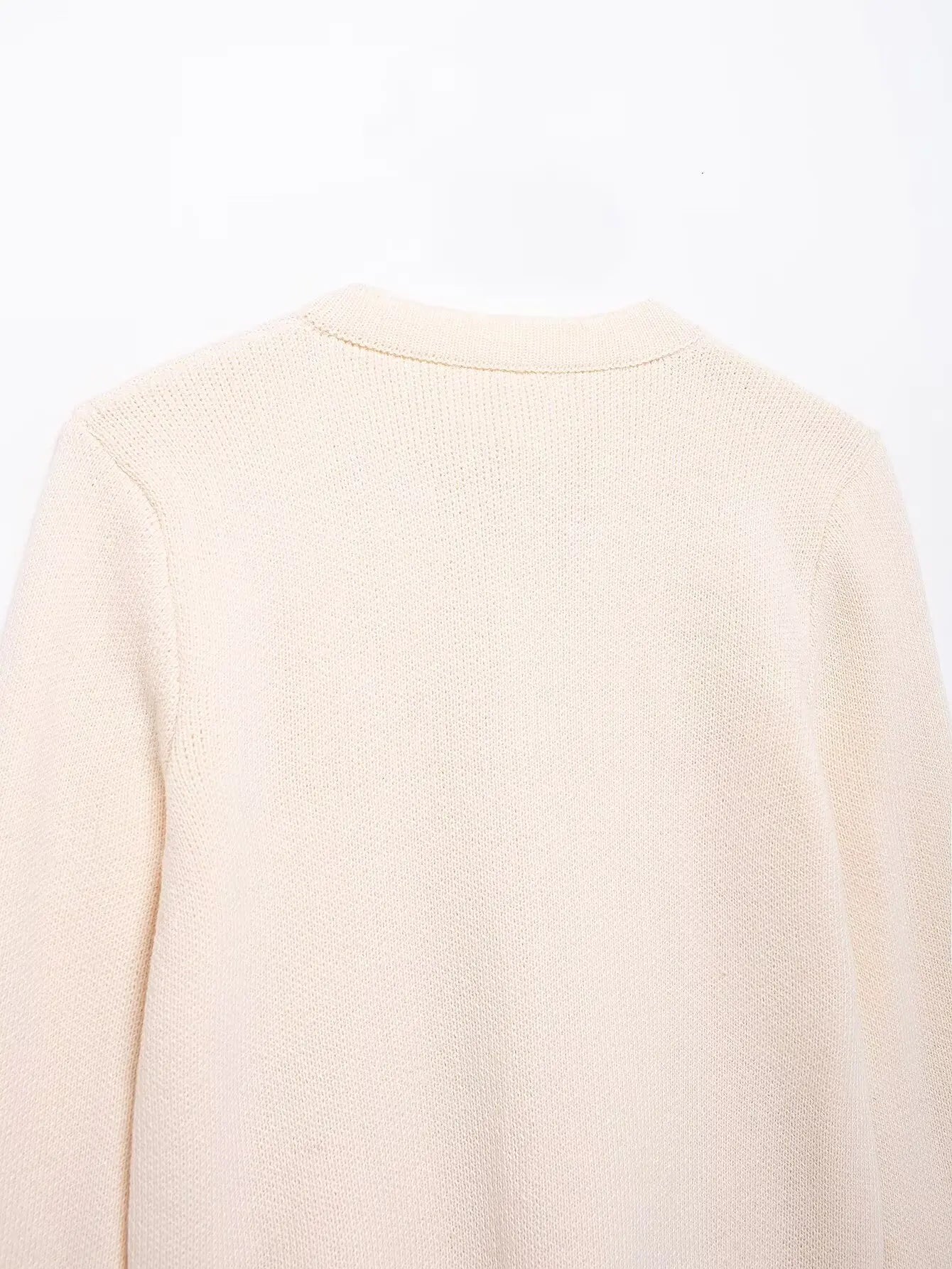 Winter Slim Knitted Cardigan with Button Details for Women