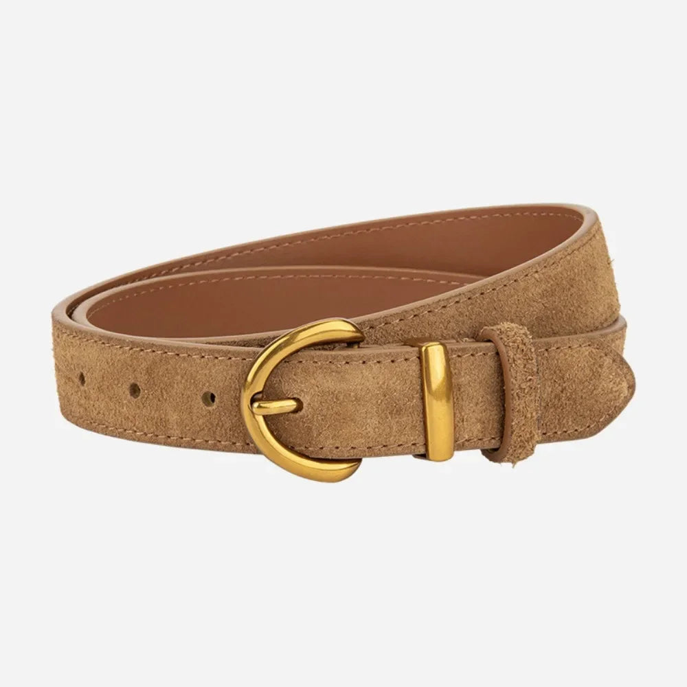 Retro Style Suede Belt