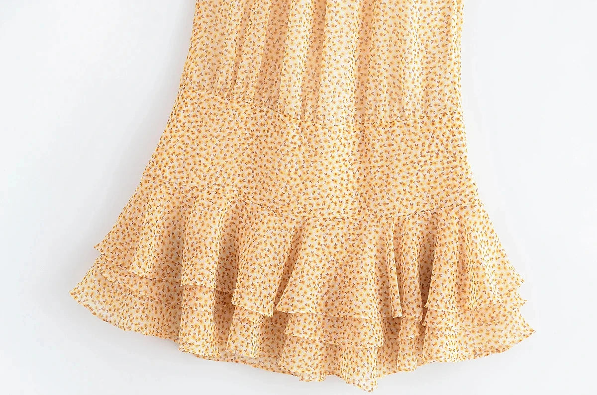 Effortless Summer Beach Style Printed Mini Skirt for Women