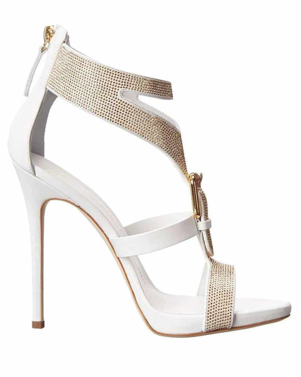 Rhinestone Patent Leather Thin High Heels for Women