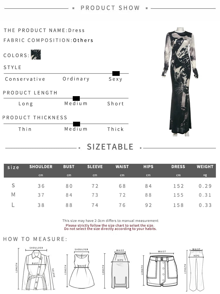 Tiger Print Maxi Dress