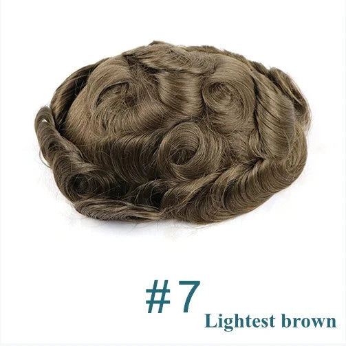 Deep Wave Curly Human Hair Lace Front Toupee for Women