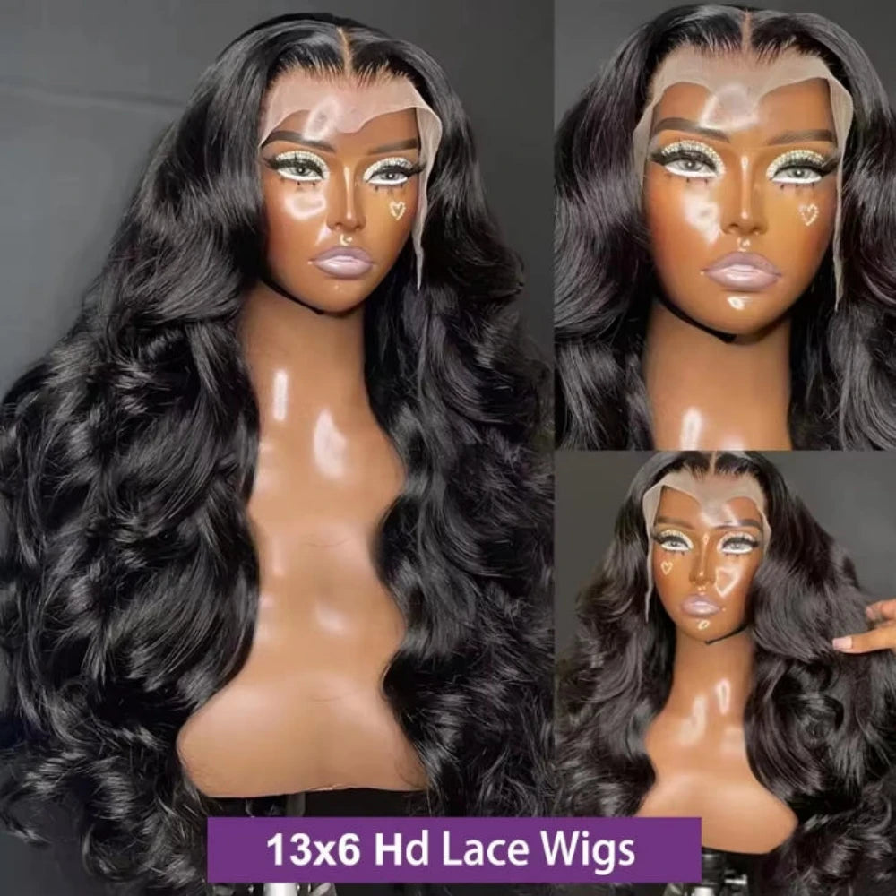 HD Pre Plucked Body Wave Lace Frontal Wig for Women