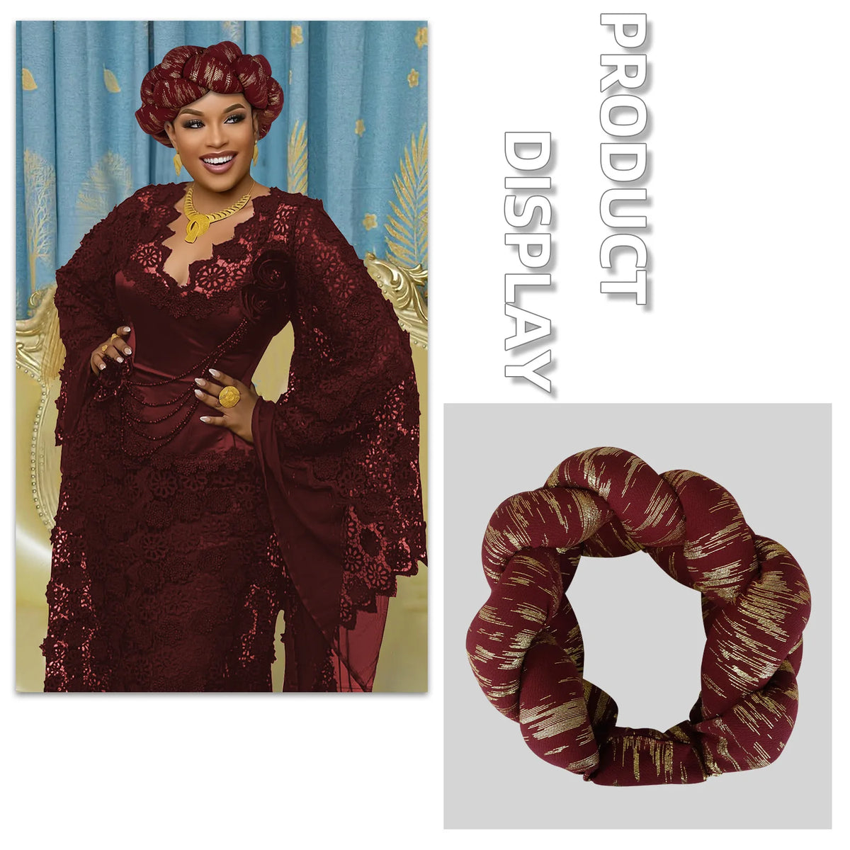 Oversized Braided Headband Hair Accessory for Women