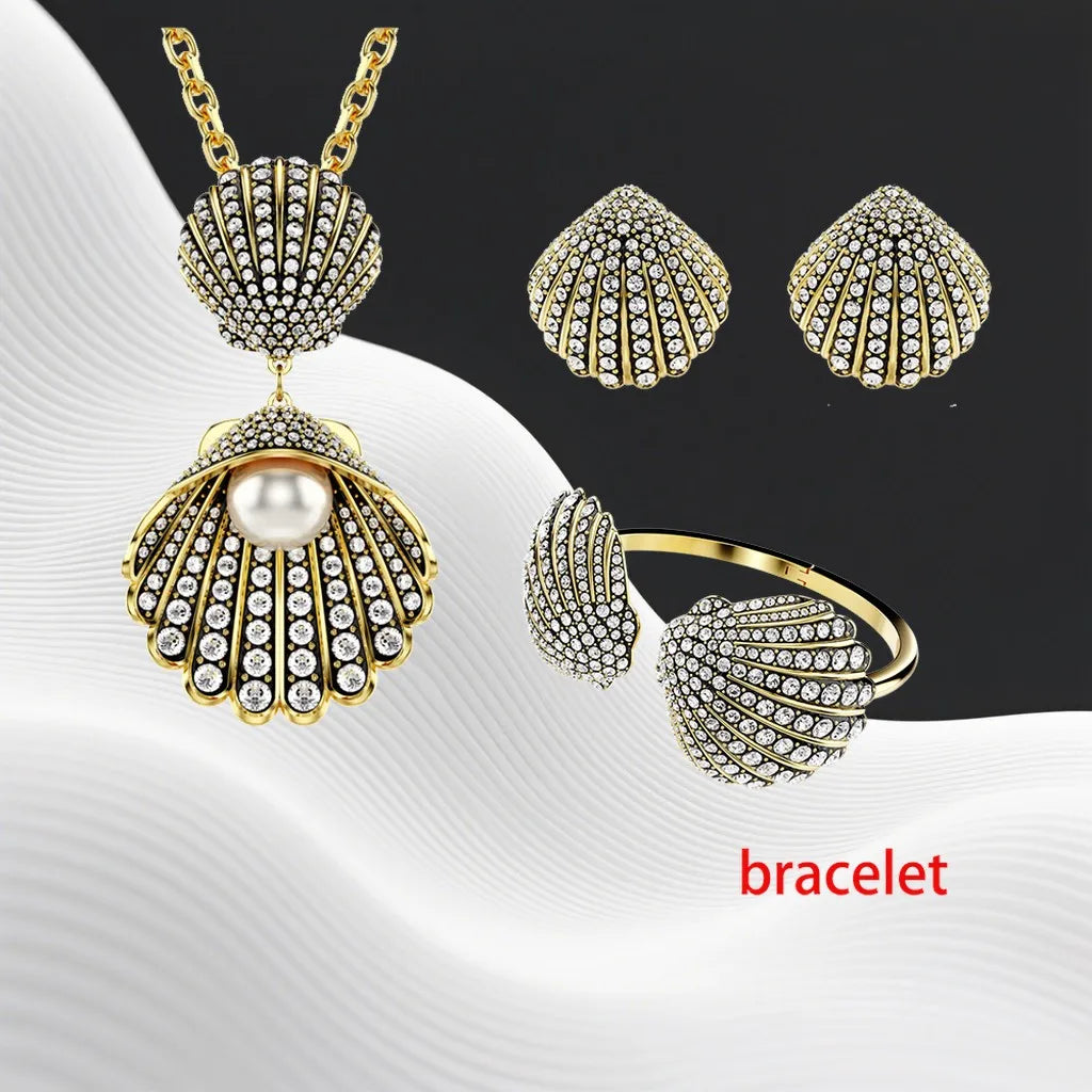 Crystal Necklace And Earrings Set
