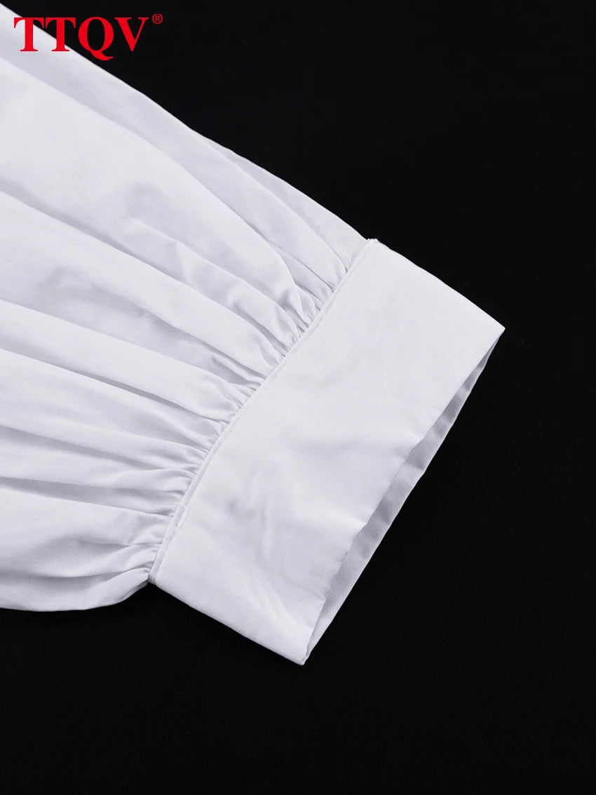 Loose Cotton Shirt and Wide-Leg Pants Set for Women