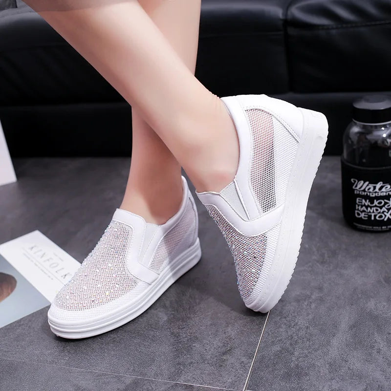 Hidden Platform Slip On Sneakers