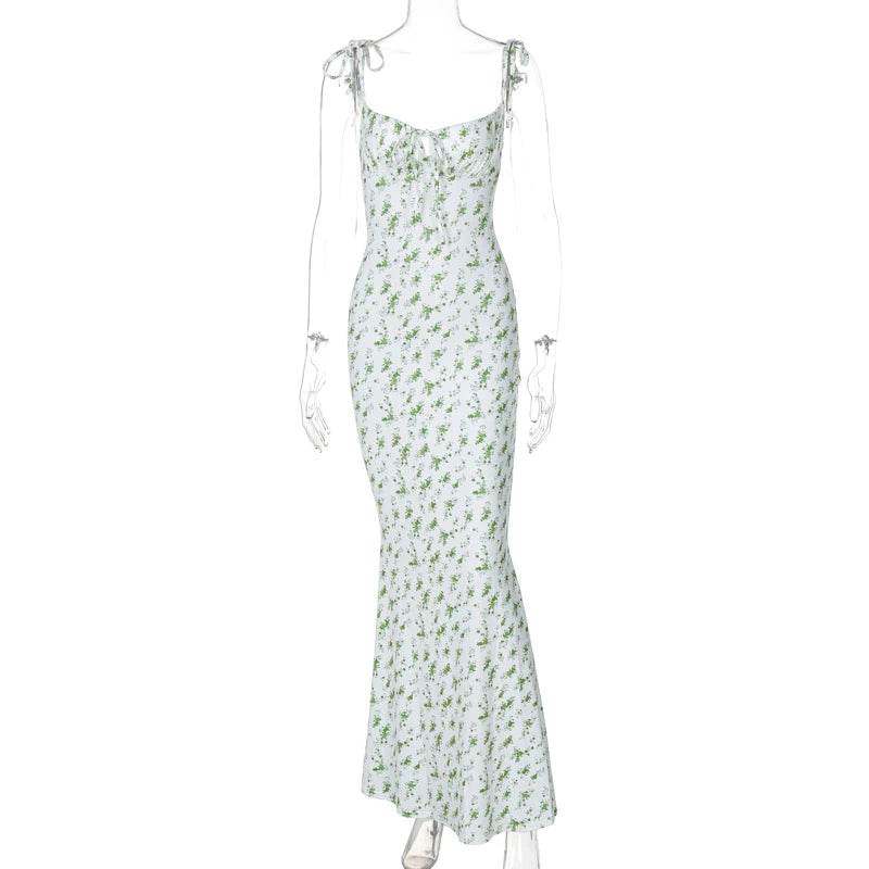 Floral Knit Slip Maxi Dress