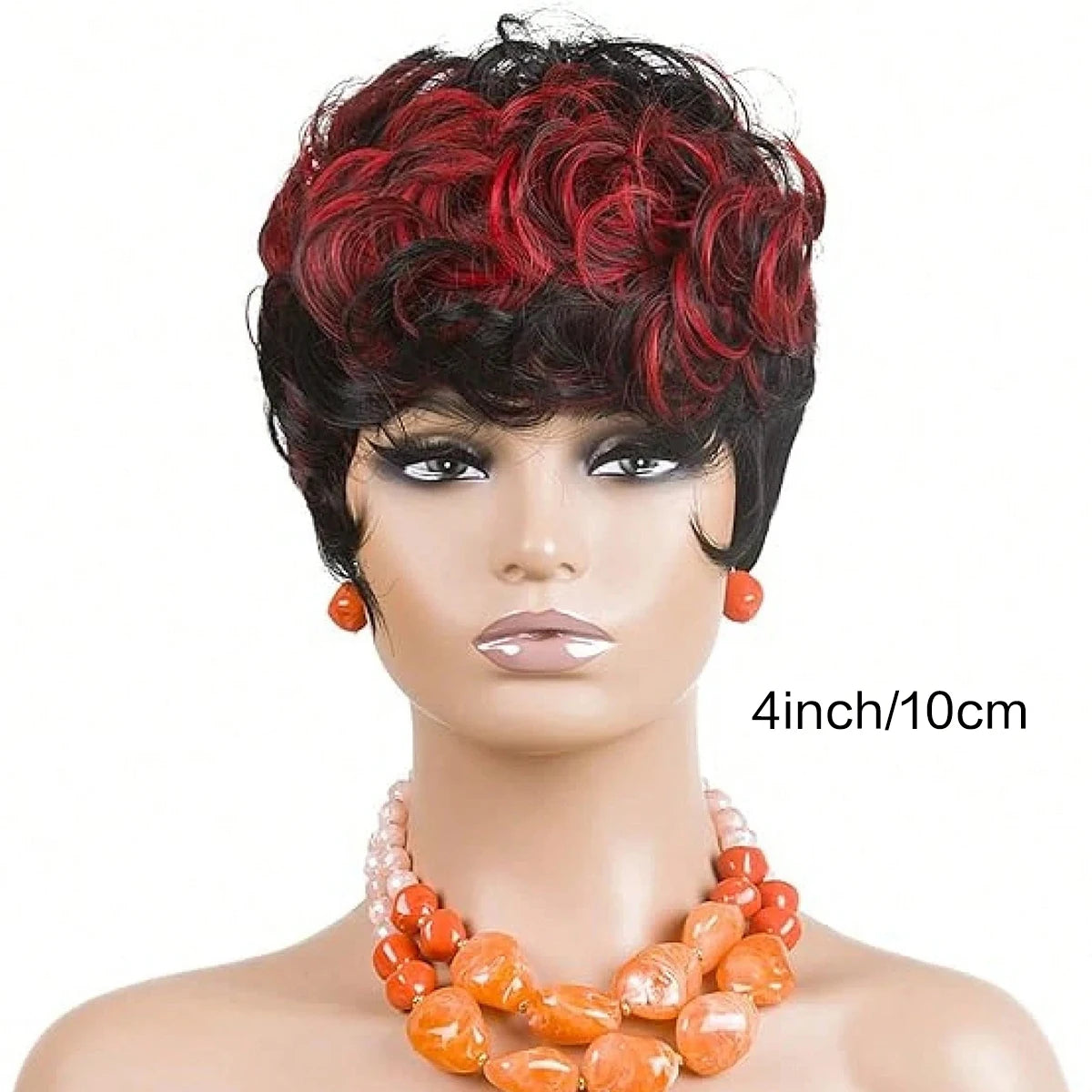 Premium Heat Resistant Short Curly Pixie Wig for Women