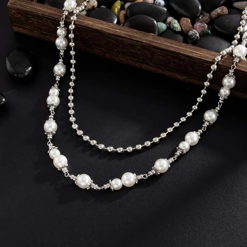 Pearl Beaded Jeans Waist Chain