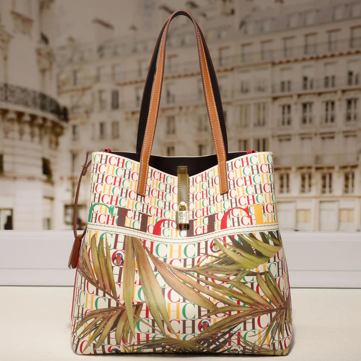 Roomy Printed Bucket Shoulder Bag