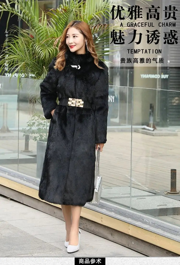 Classic Round Neck Button Front Long Sleeve Coat For Women