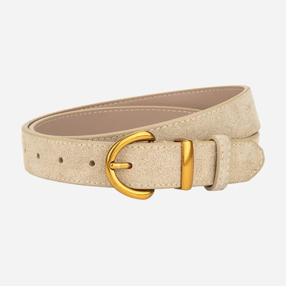 Retro Style Suede Belt