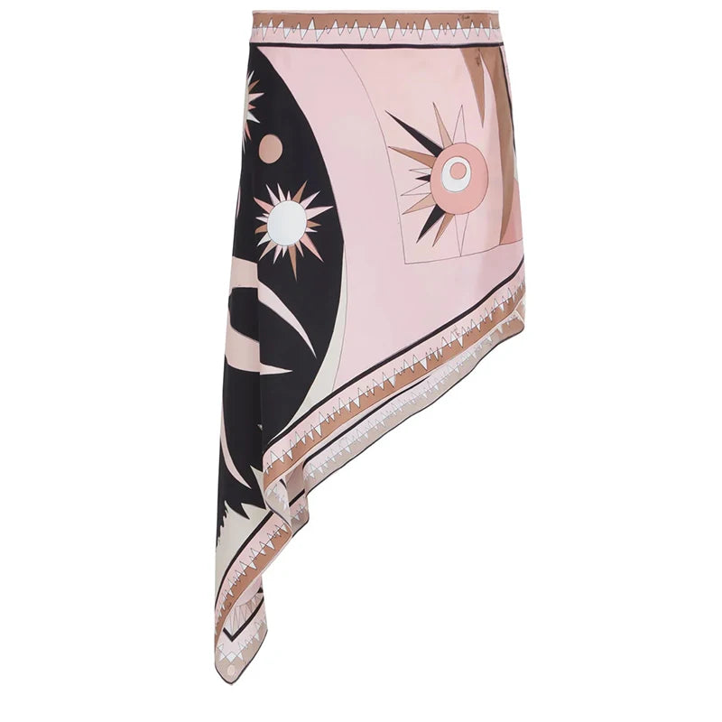 Geometric Print Top pant suits Women two pieces set round neck long sleeve Blouse loose pant Vacation Beach vacation pant outfit