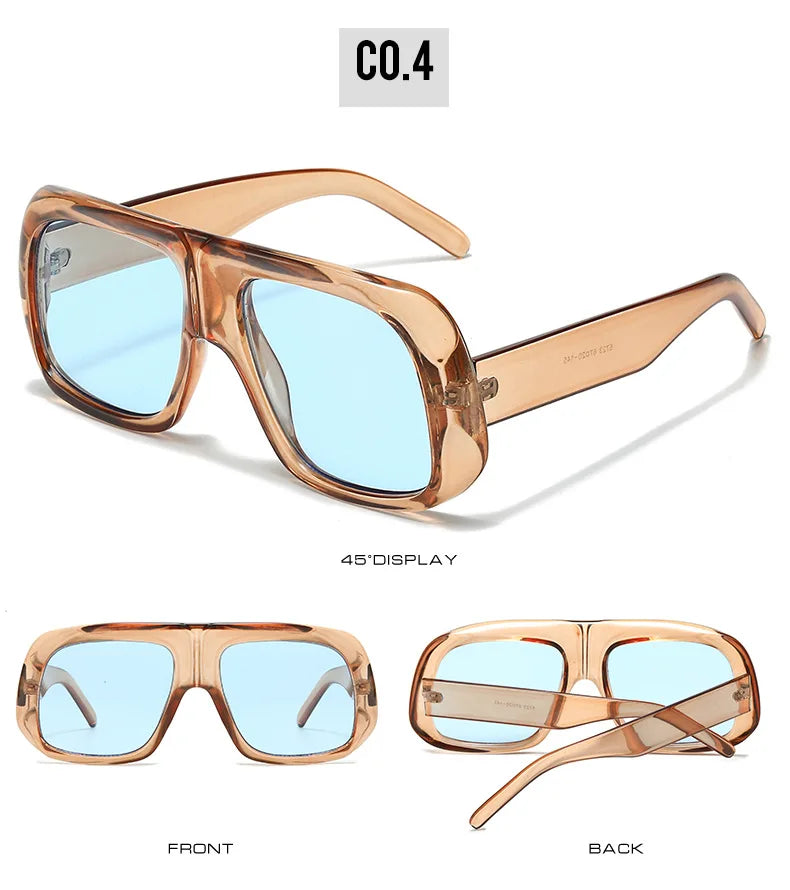 Oversized Square Gradient Sunglasses