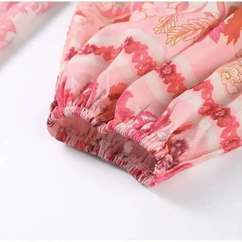Casual Print Relaxed Fit Top and Shorts Set for Women