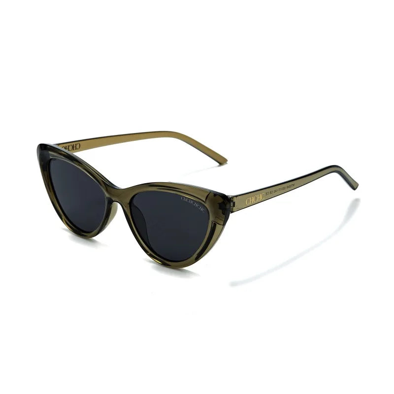 Retro Slim Frame Cat Eye Sunglasses