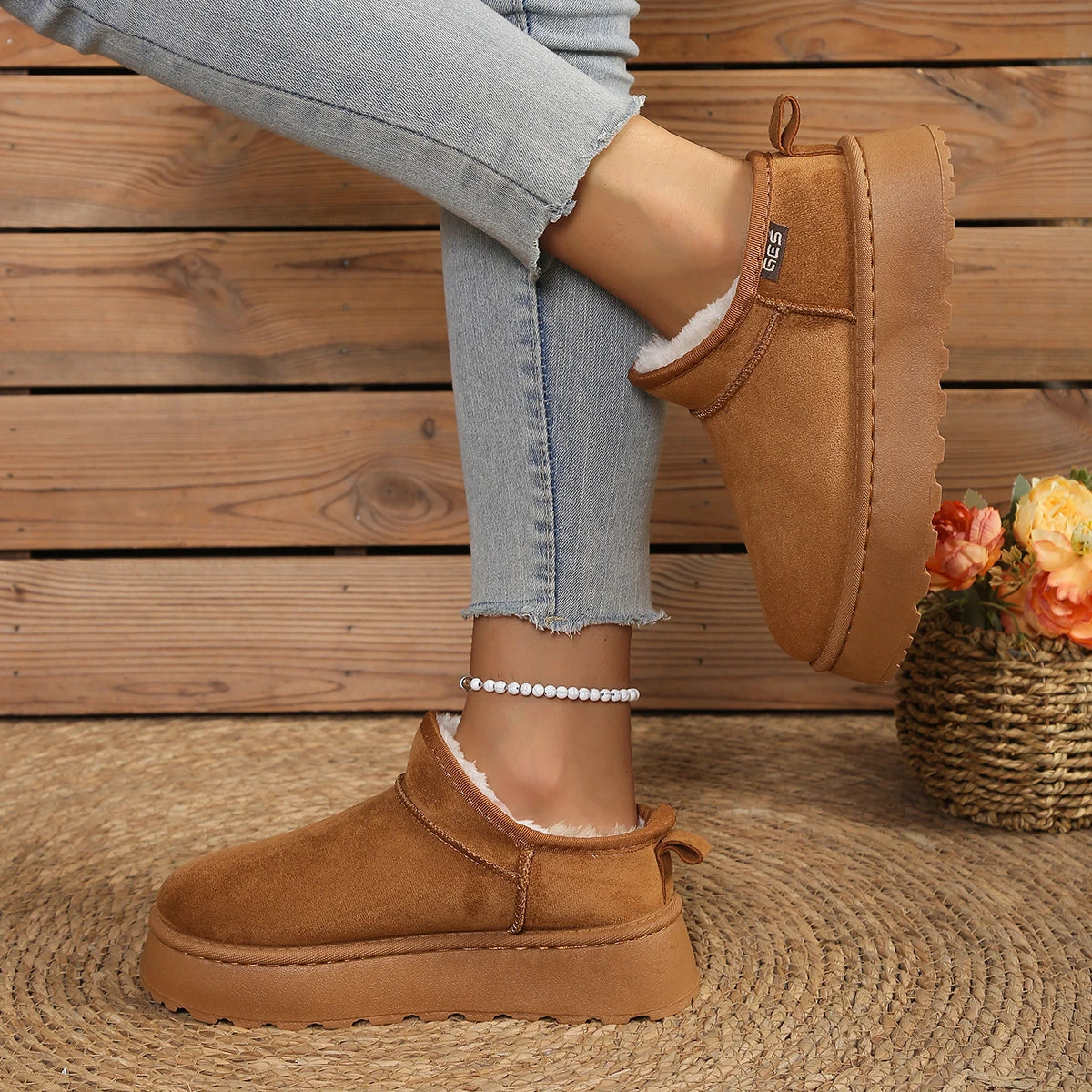 Butterfly Knot Snow Boots