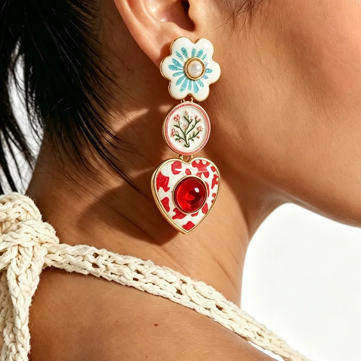 Medieval Enamel Jewelry Set