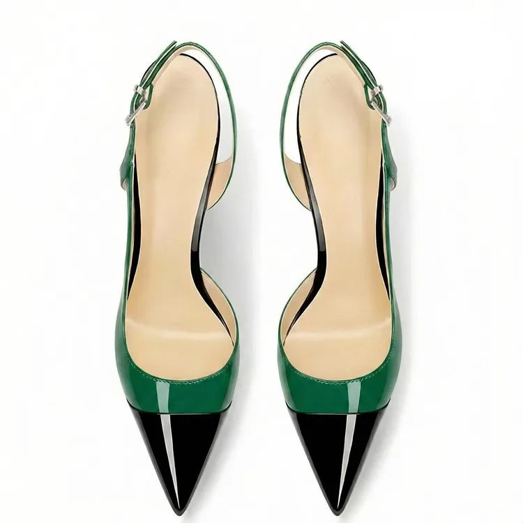 Pointed Toe High Heel Slingback Sandals for Women