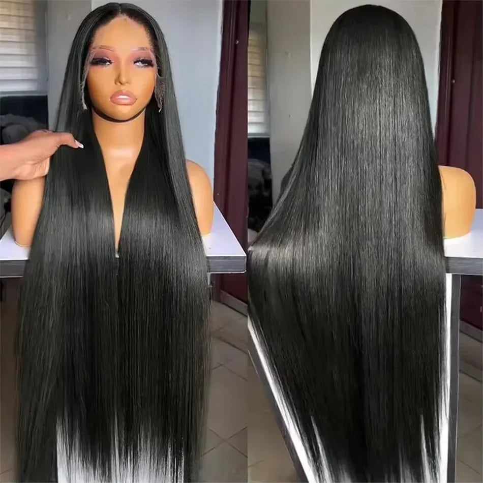 Glueless Straight Human Hair Lace Front Wig for Women