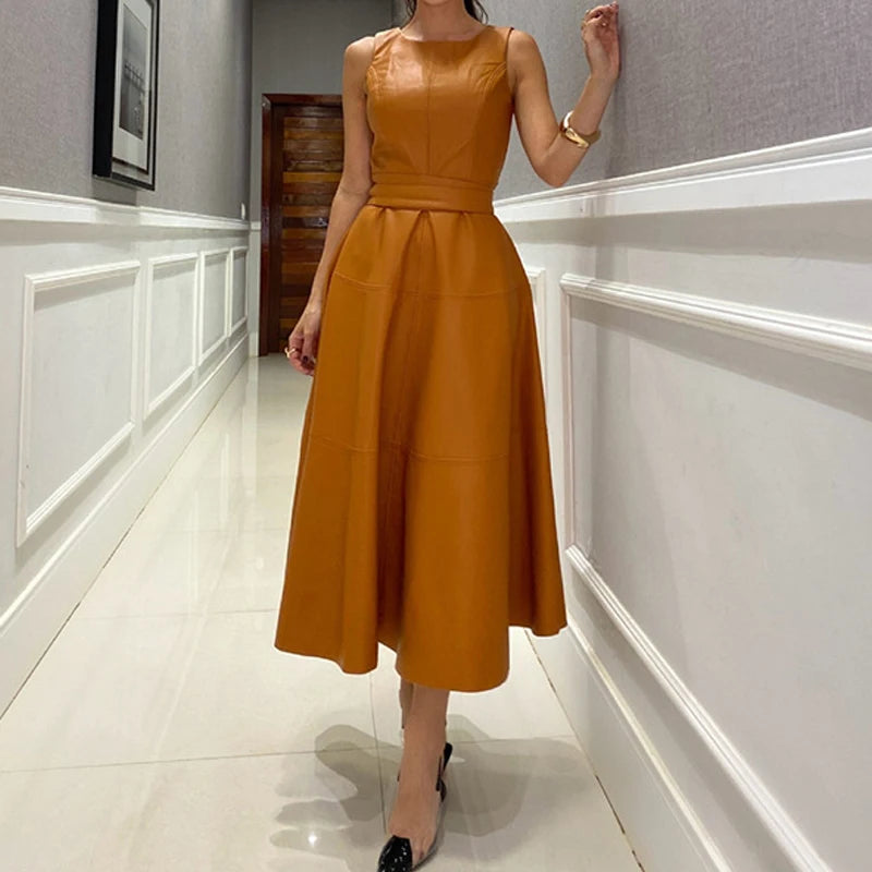 Pleated Open Back Party Dress
