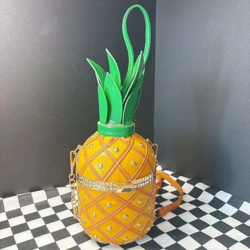 New Women's Shoulder Bag Pineapple Shape Fashionable Women's Shoulder Crossbody Bag Fashionable Casual Women's Bag High Quality