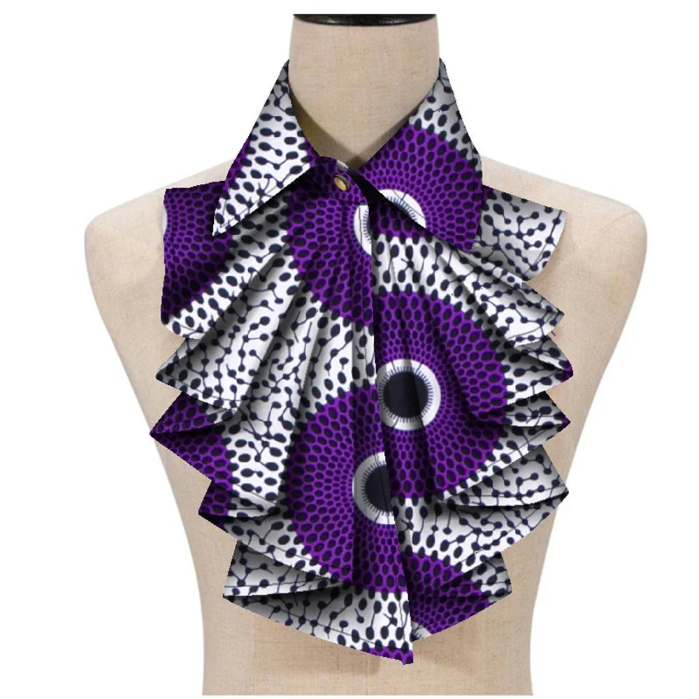 Handmade African Print Ankara Rope Necklace for Women