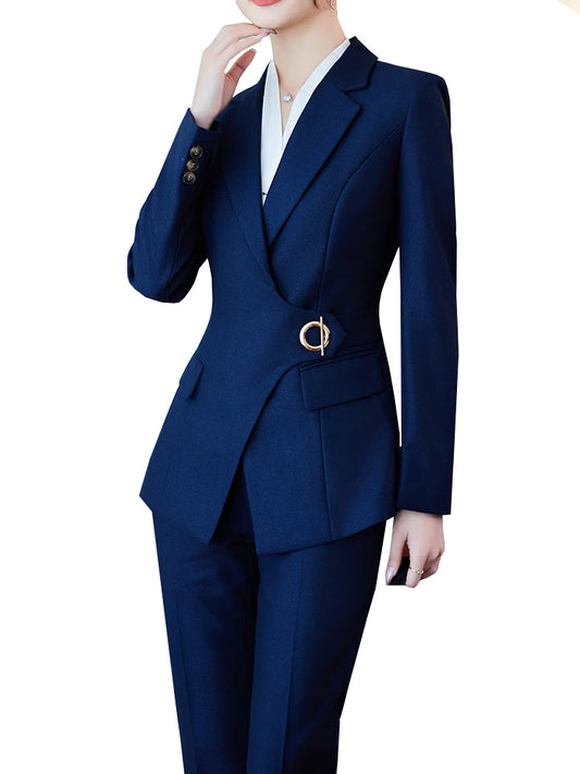 Slim Fit Pantsuit Set