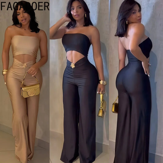 Elegant Sleeveless Backless Jumpsuit