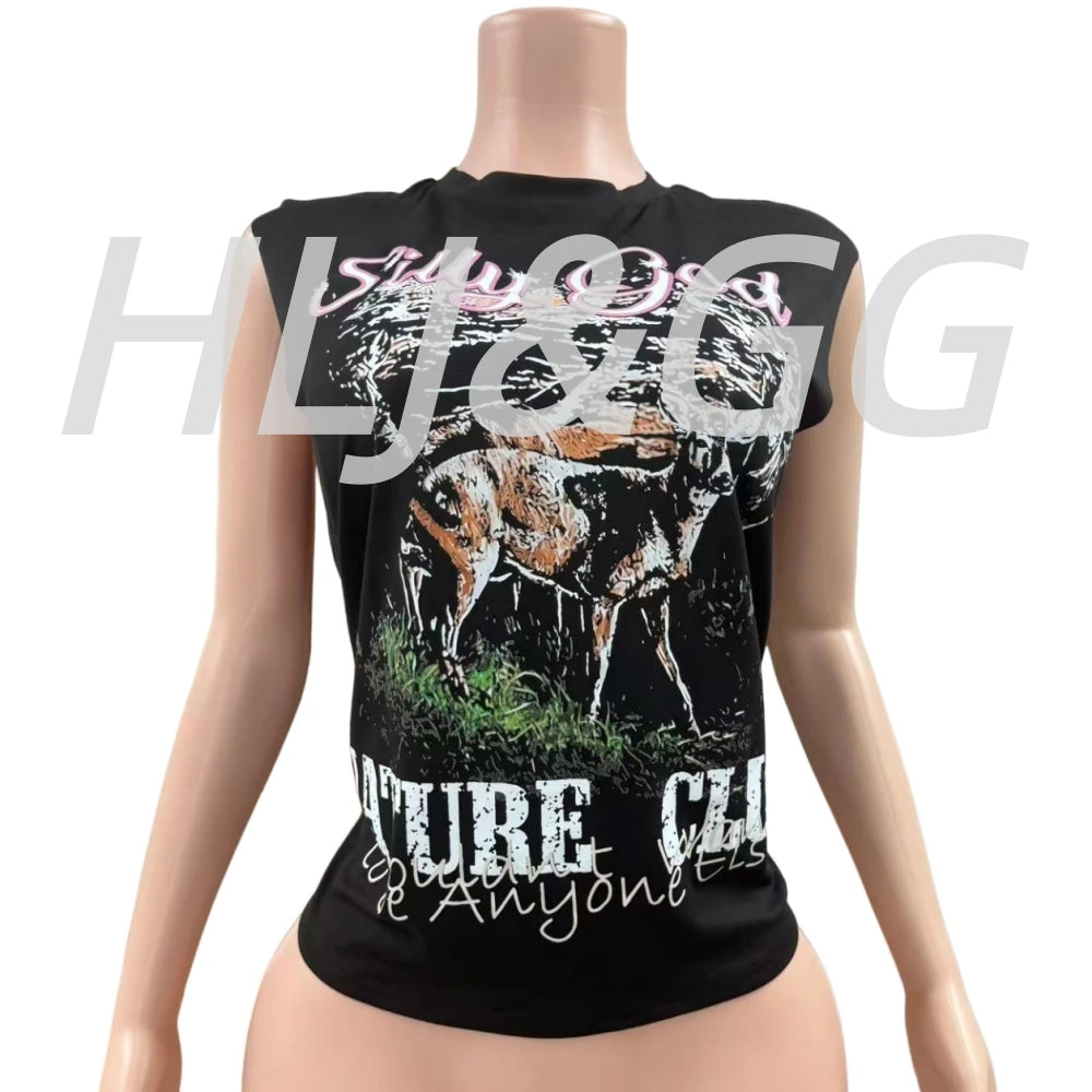 Sleeveless Graphic Tee