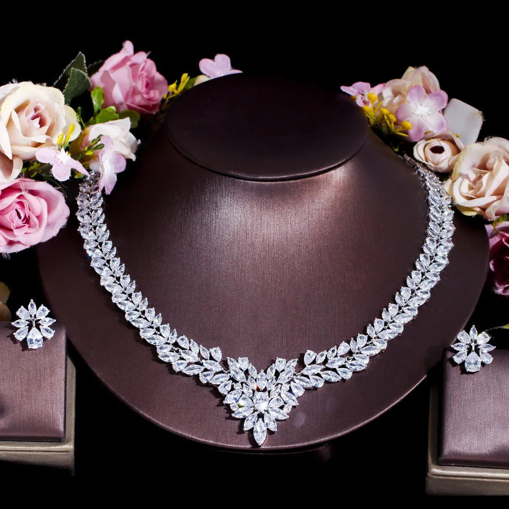 Yellow Cubic Zirconia Bridal Jewelry Set