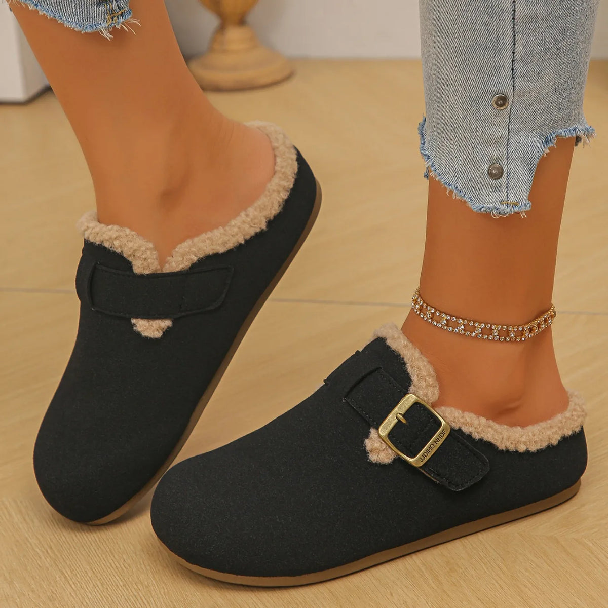 Indoor Thick Sole Cotton Platform Slippers for Women