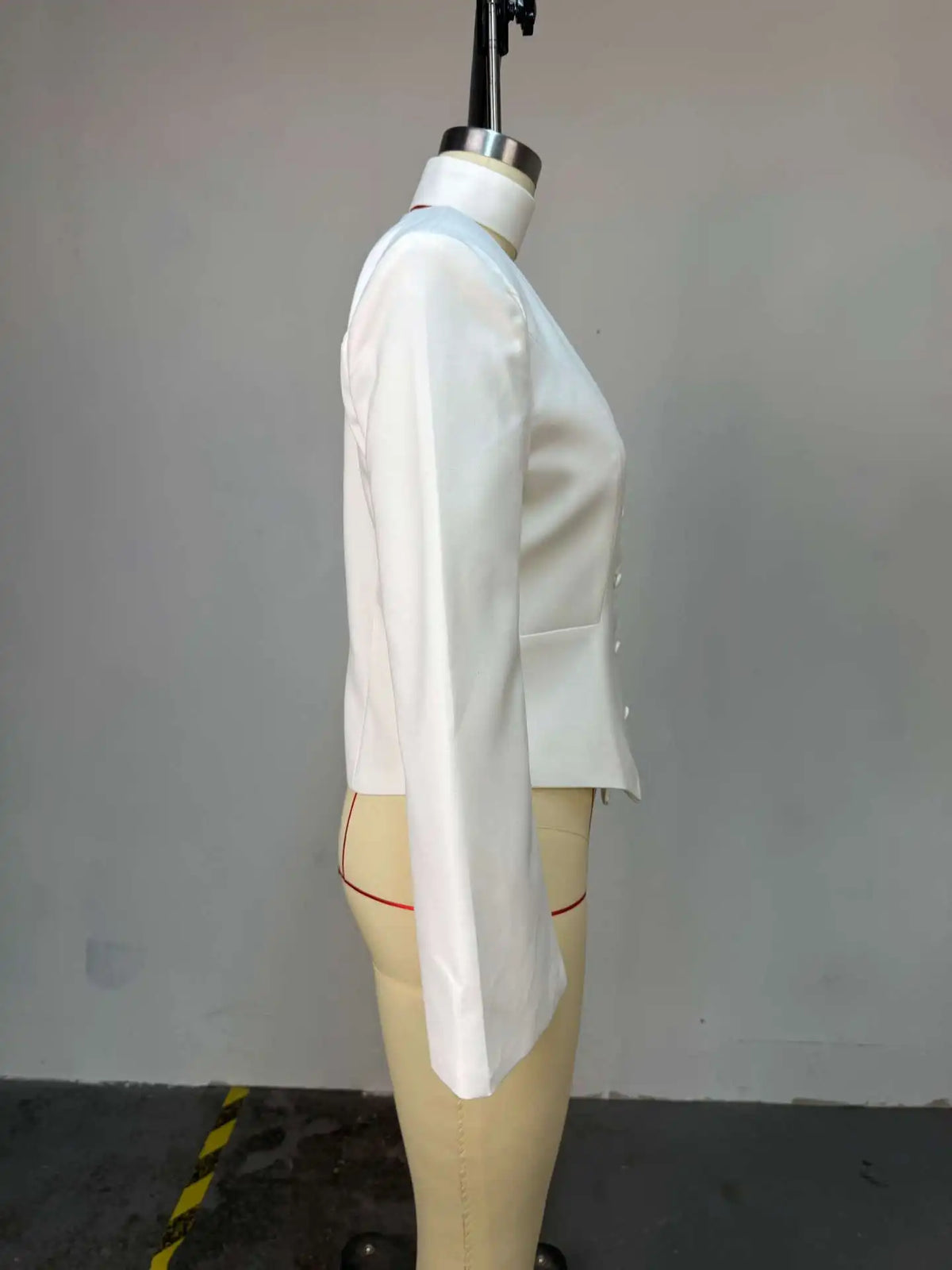 Elegant V Neck Long Sleeve Blazer Jacket for Women