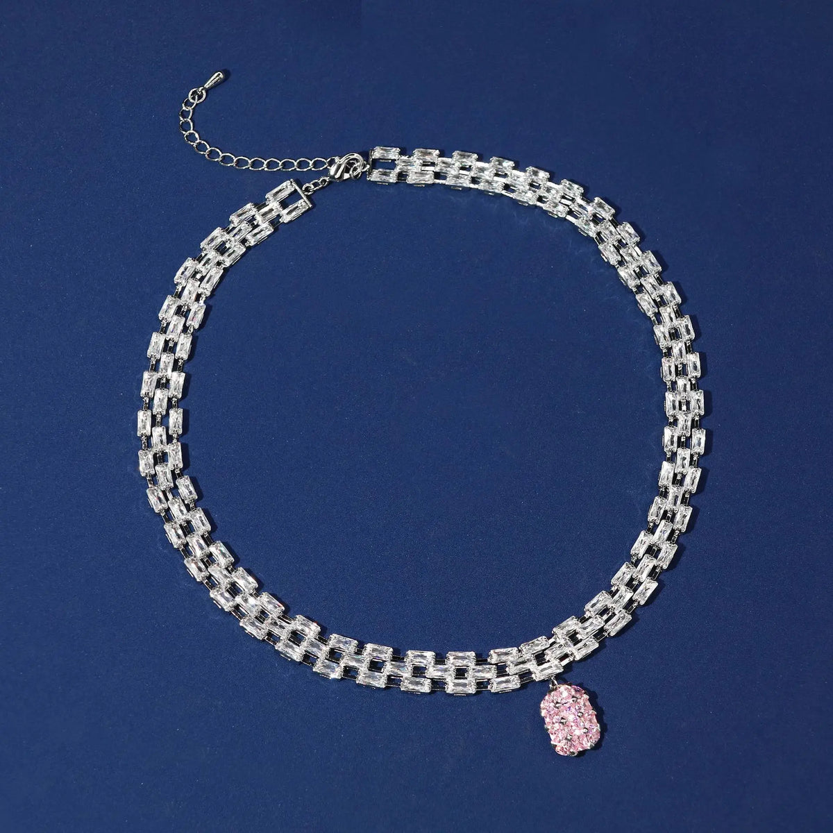 Elegant Bridal Zircon Statement Necklace for Women