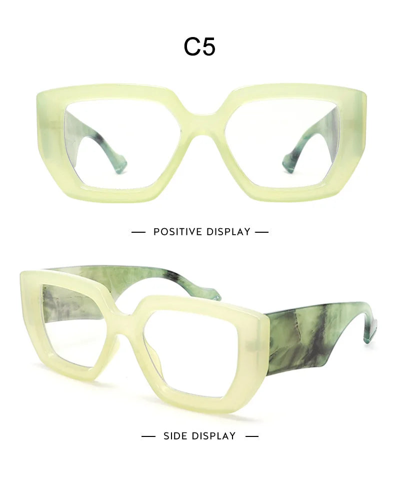 Retro Square Blue Light Blocking Glasses for Women