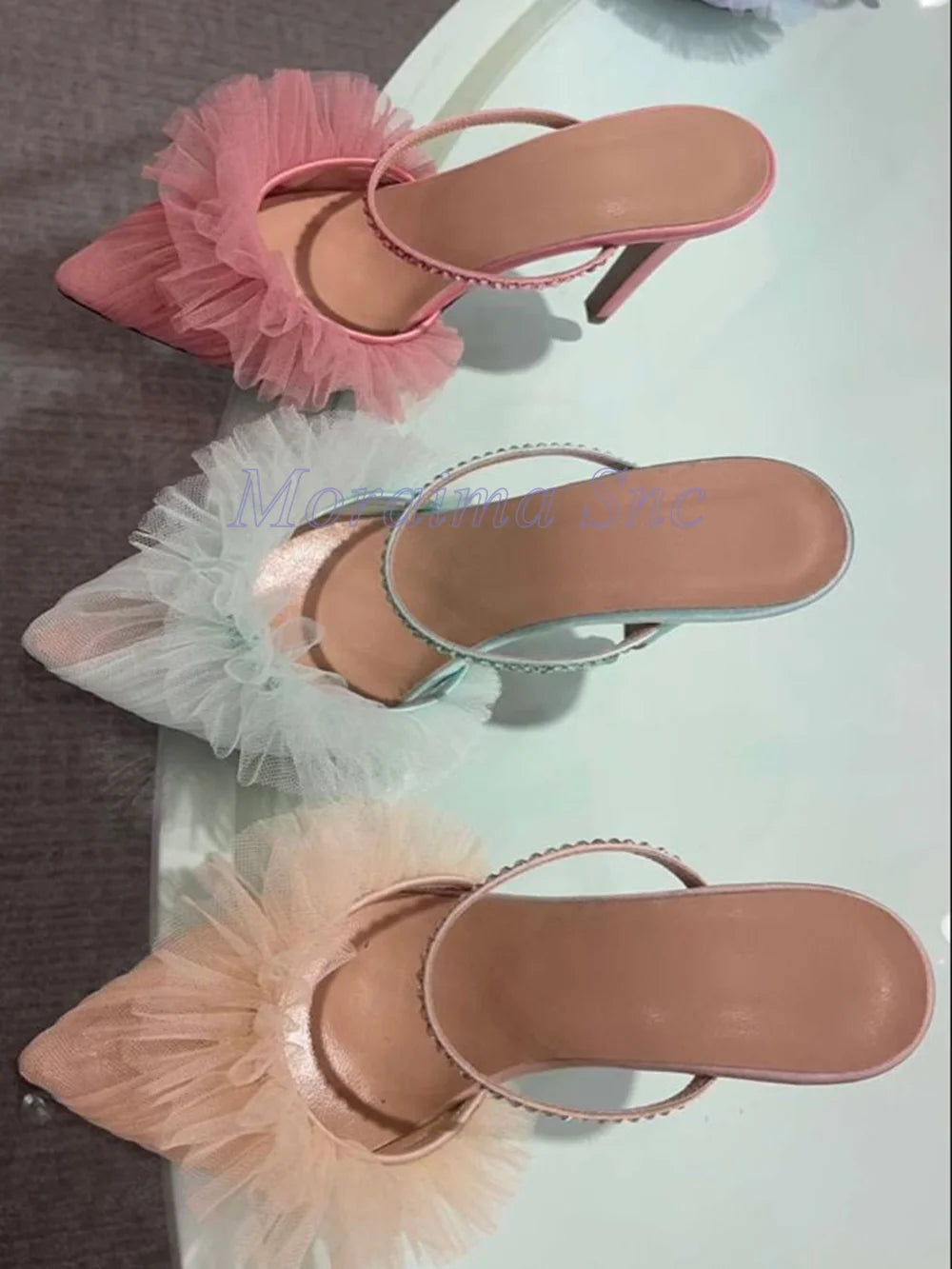 Studded Western Buckle Mules