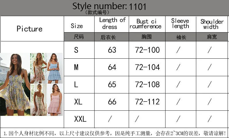 Vintage Print Chiffon Backless Summer Midi Dress For Women