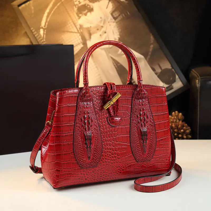 Leather Handbag 2025 New Large Capacity Fashion Shoulder Cross-body Bags for Women Sac À Main Femme