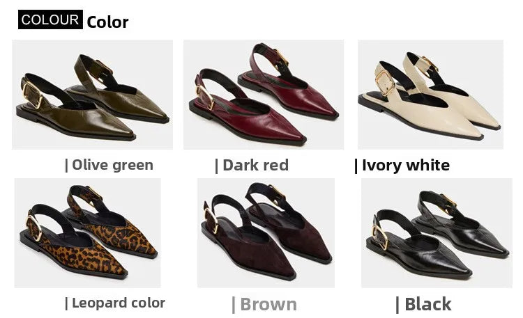 Comfortable Leopard Print Buckle Strap Flat Sandals for Women