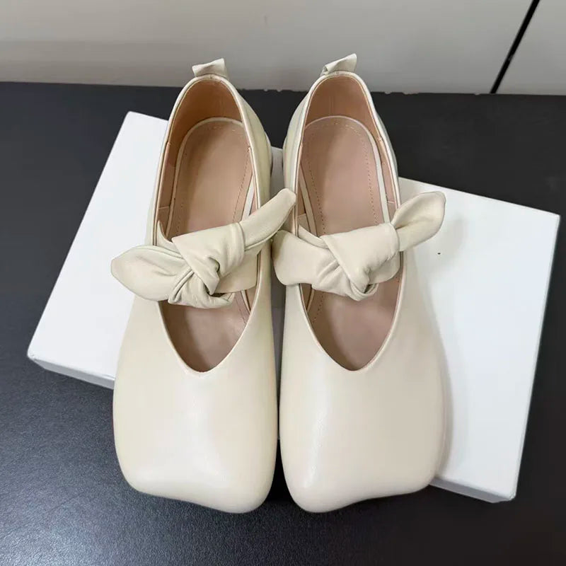 Butterfly Knot Mary Jane Flats