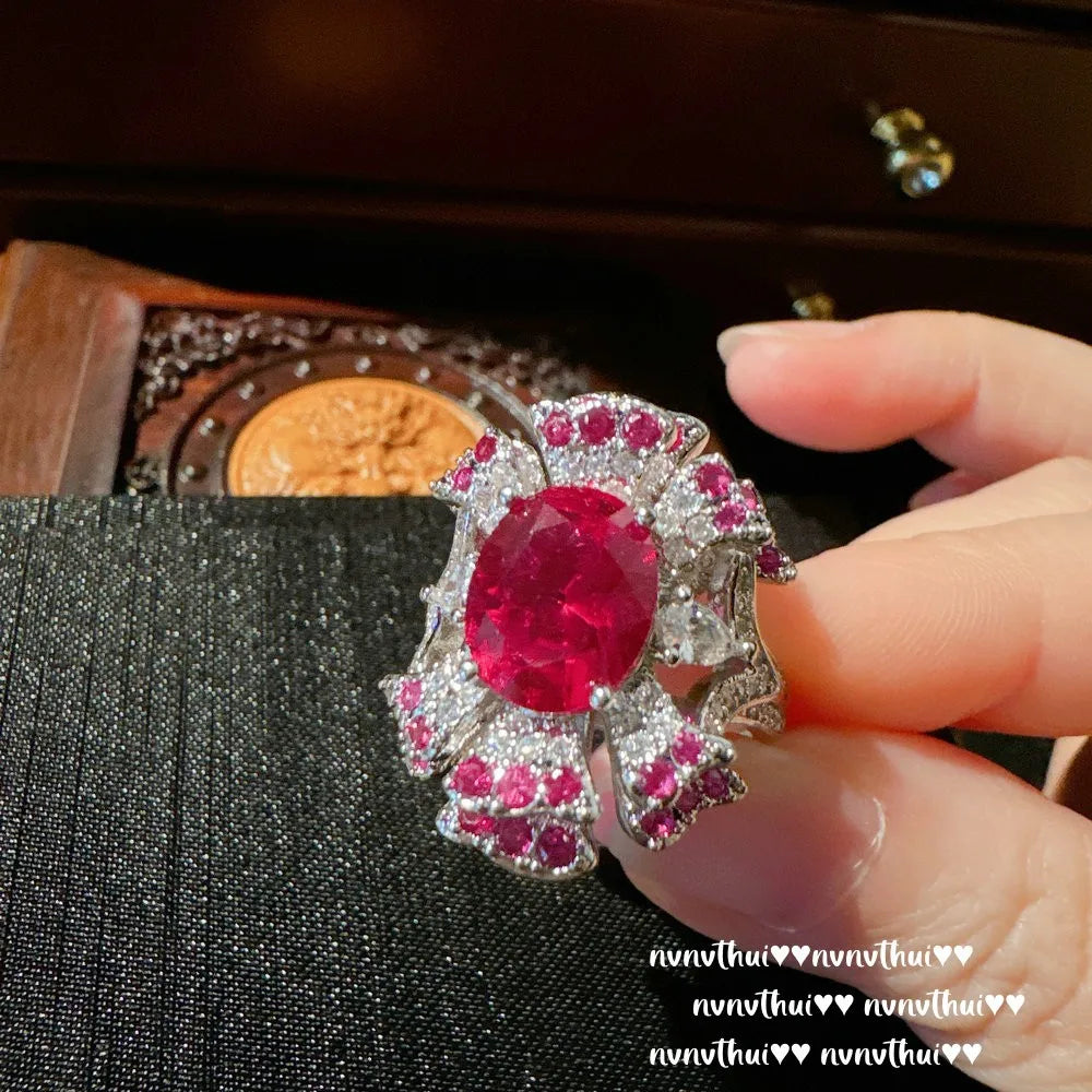 Cubic Zirconia Wedding Jewelry Set with Necklace Ring and Earrings for Women