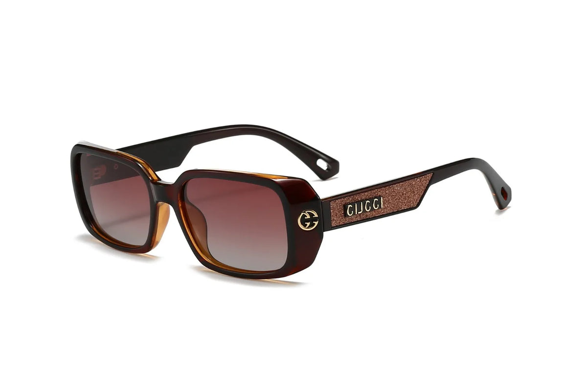 Patterned Square UV400 Sunglasses
