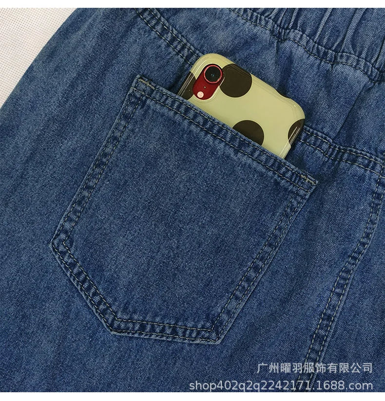 Office Ready Denim Skirt