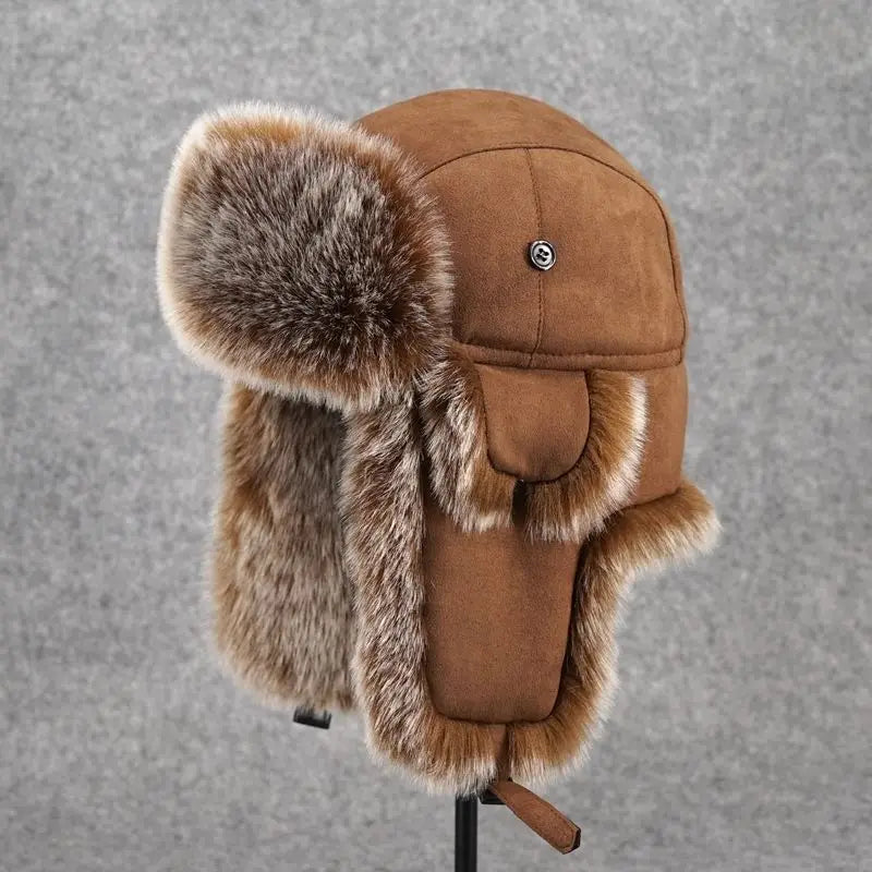 Faux Fur Ushanka Earflap Winter Hat