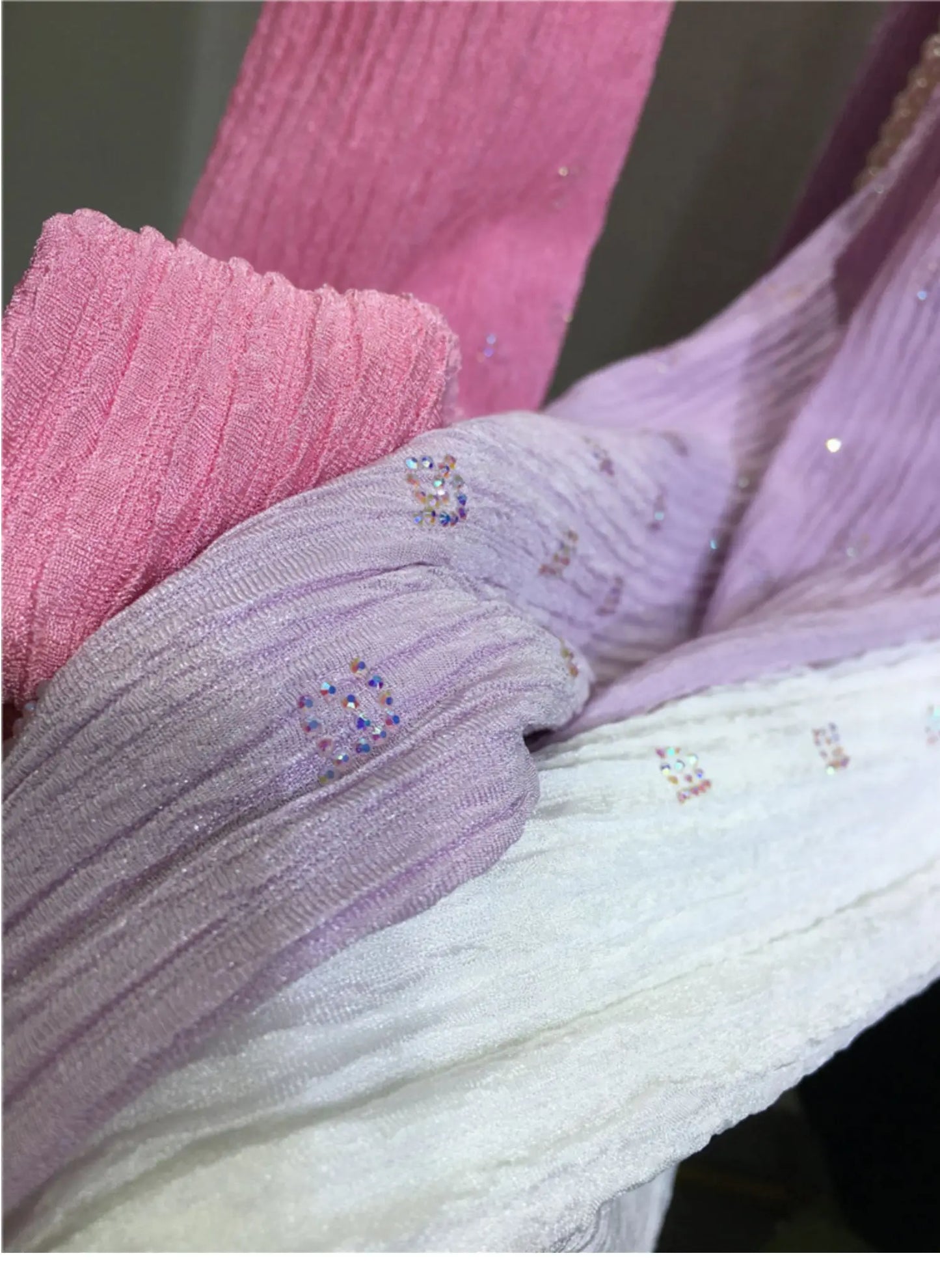Pink Silk-Feel Wide Leg Pants