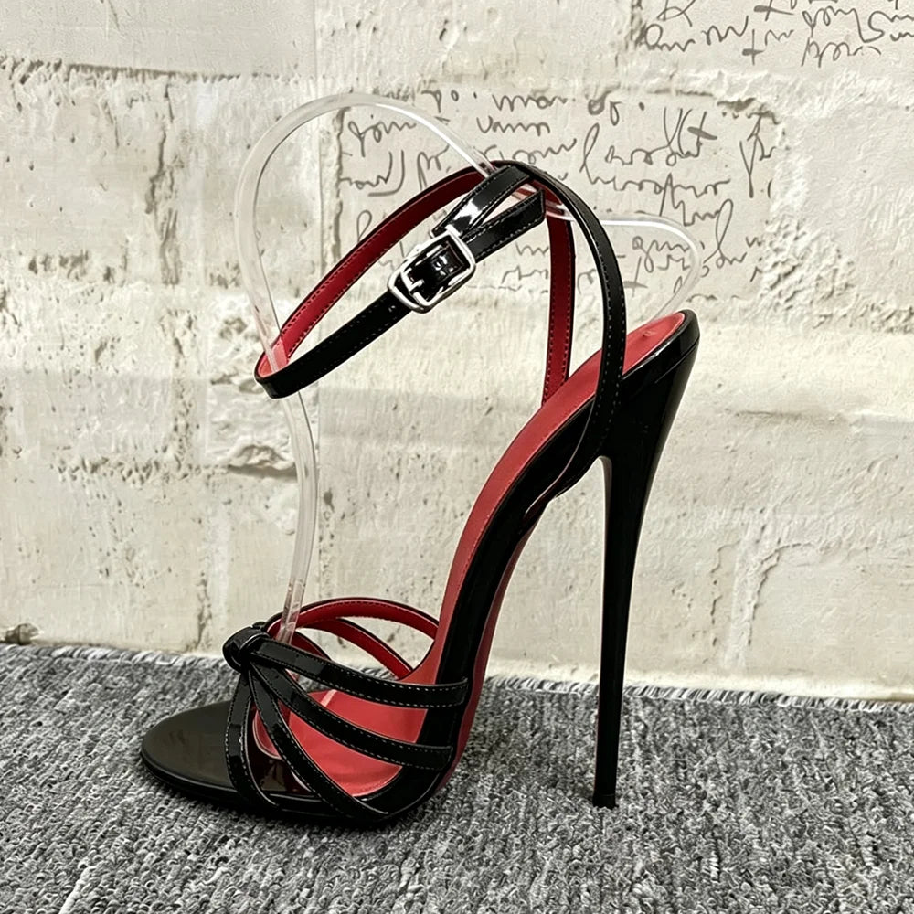 Ultra High Stiletto Heel Open Toe Strappy Sandals for Women
