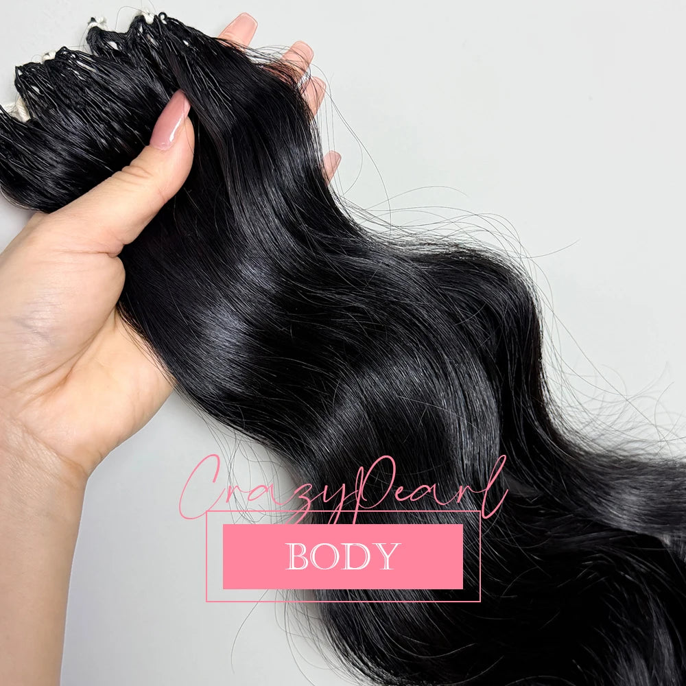 Pre Separated Curly Human Hair Crochet Extensions for Women
